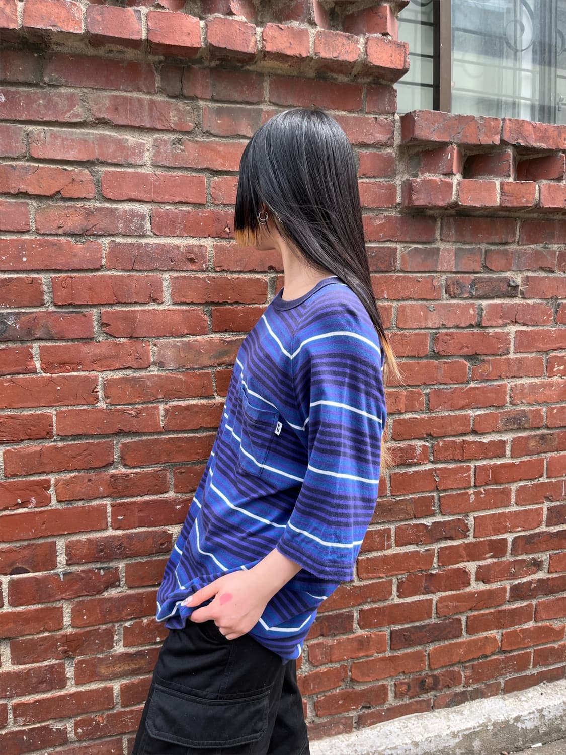 스투시 스트라이프 반팔탑 상품이미지3