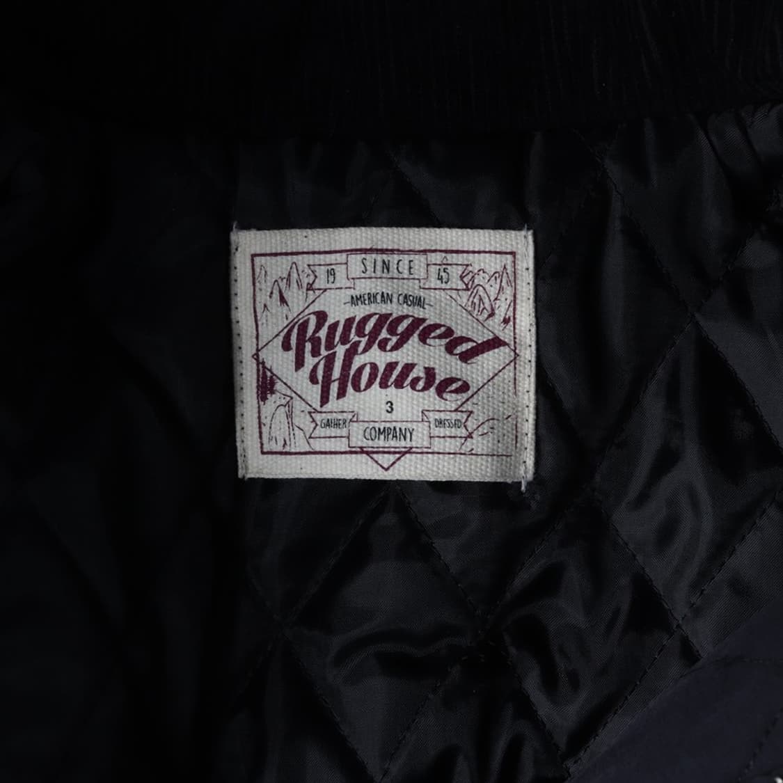 러기드 하우스 아메카지 배색 퀼팅 자켓 상품이미지6