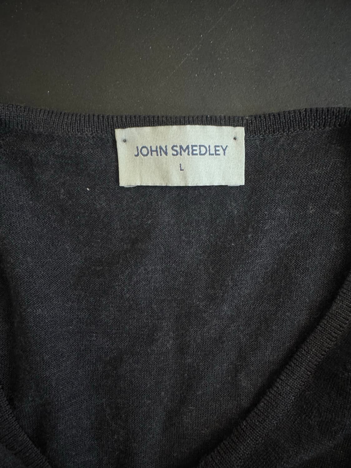 John smedley 퓨어울 니트 네이비 상품이미지5