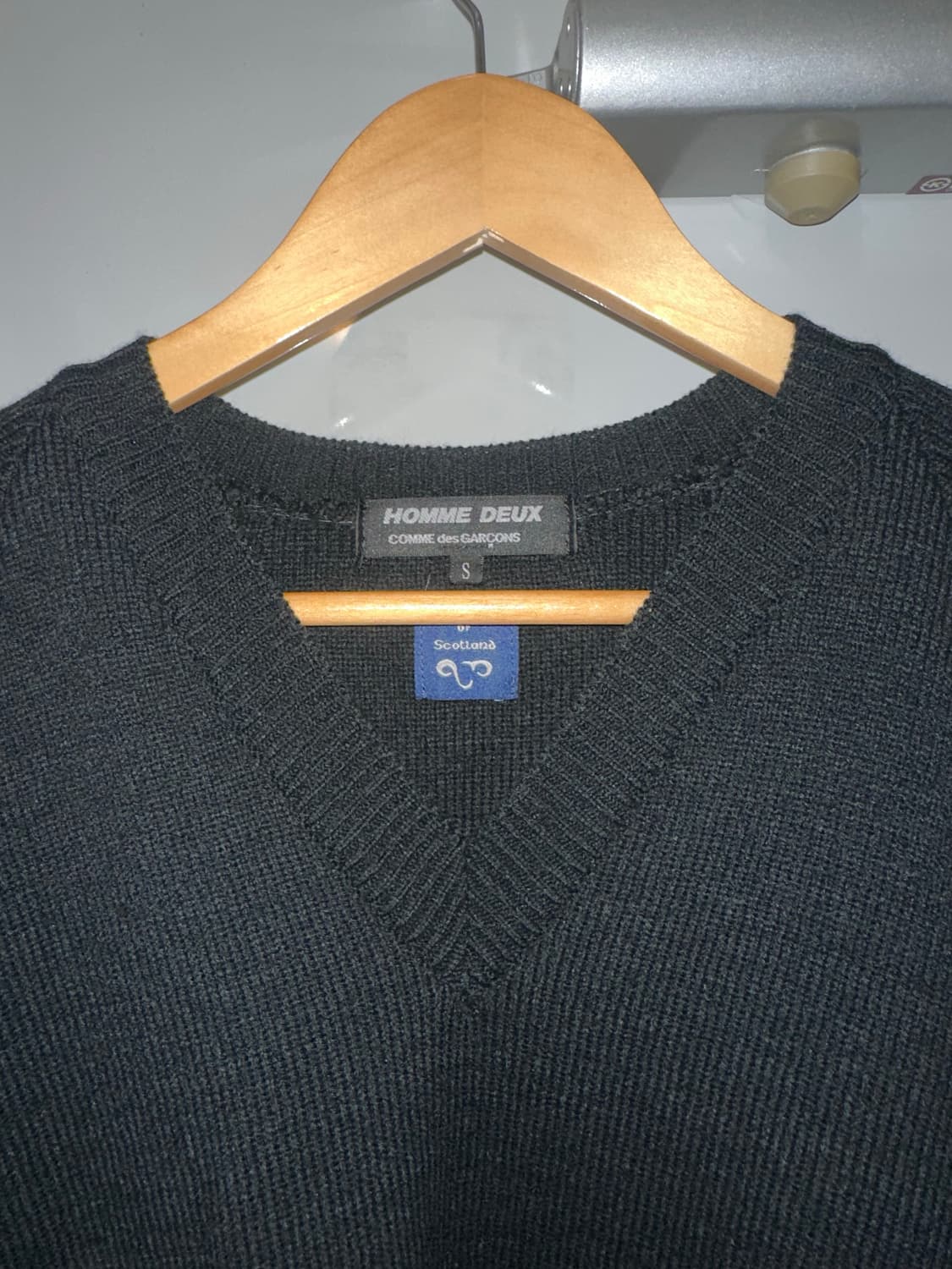 Comme des garcons homme deux 집 브이넥 니트 상품이미지2