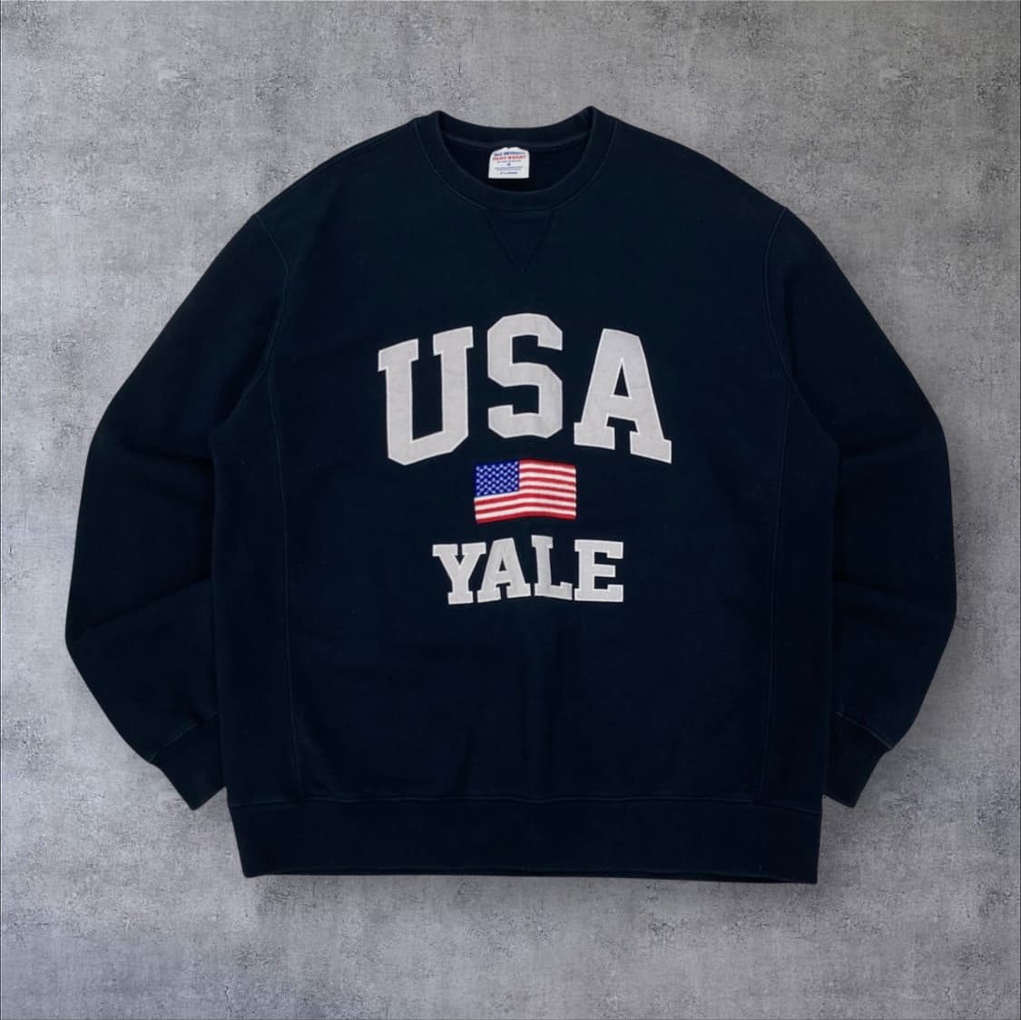 예일 USA 스펠아웃 빅로고 네이비 맨투맨 상품이미지1