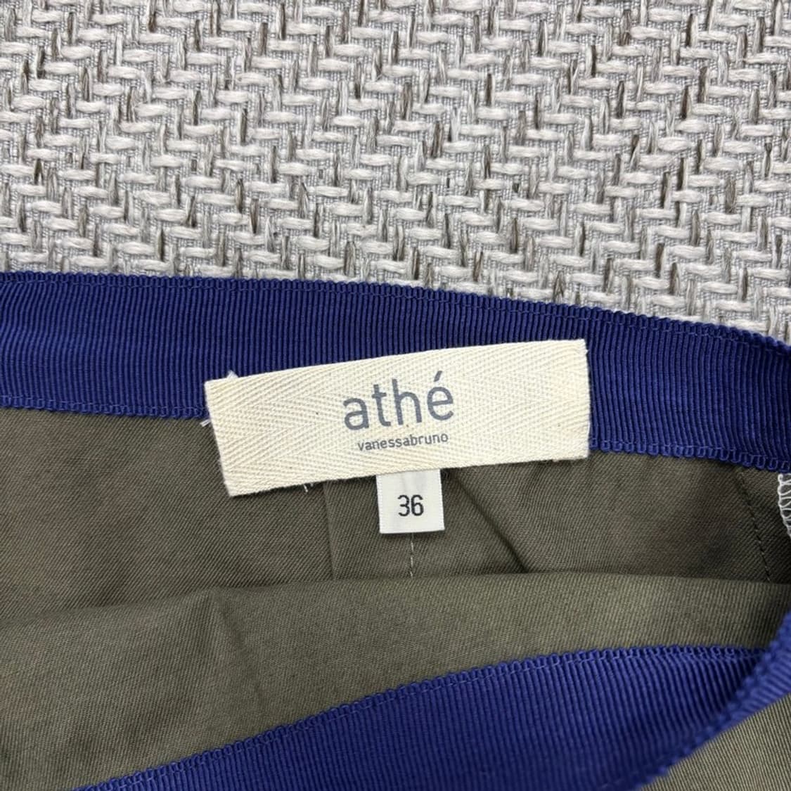 아떼바네사 브루노 배색 스커트 v0265 상품이미지5