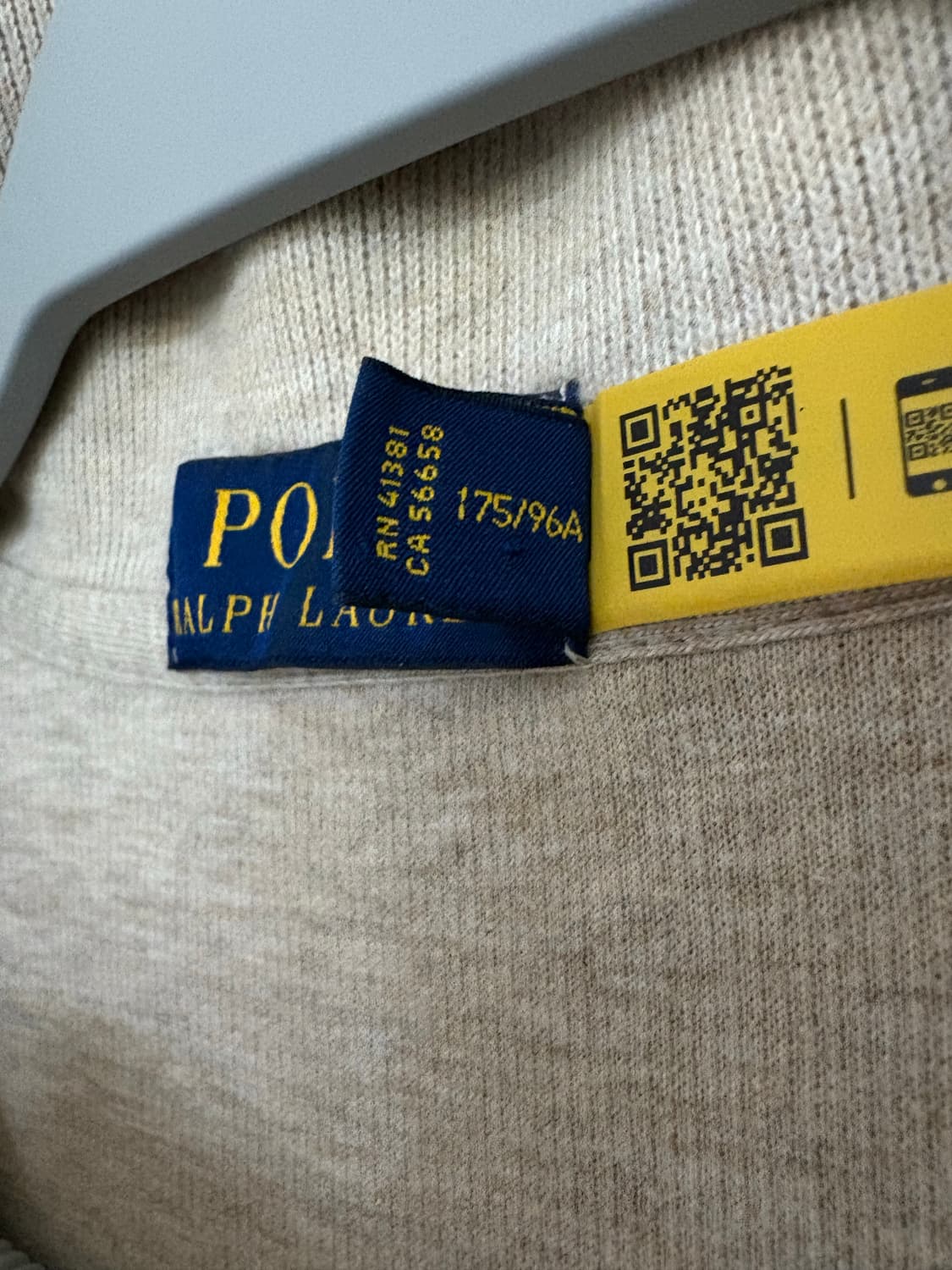 폴로 랄프로렌 하프집업 베이지 L 100 상품이미지2
