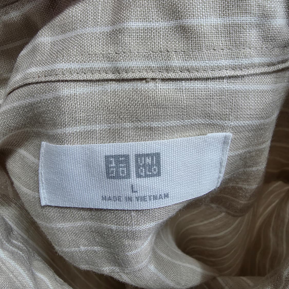 (L)유니클로 린넨 셔츠  상품이미지5