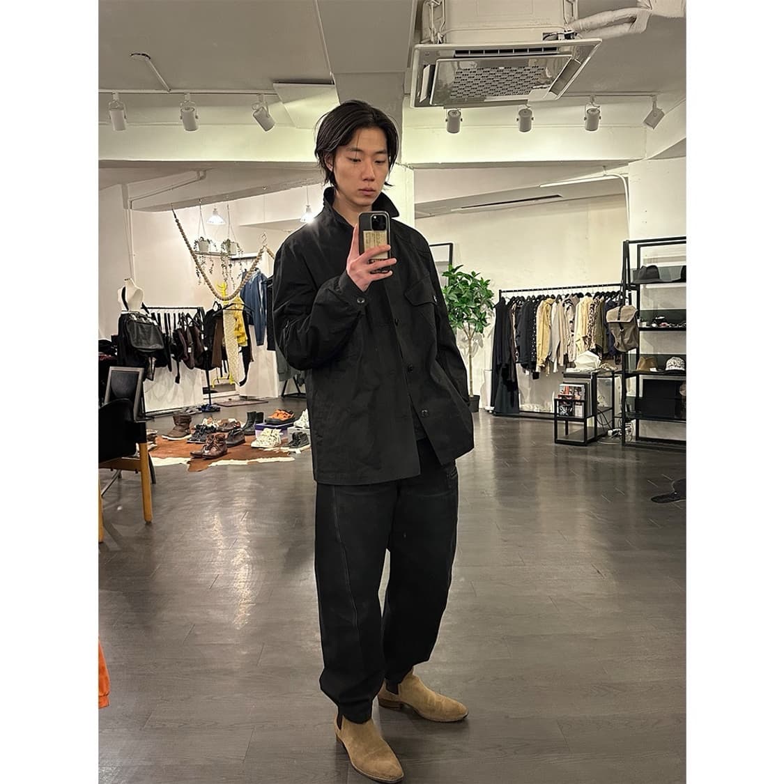 요지야마모토 오버사이즈 트러커 자켓 상품이미지4