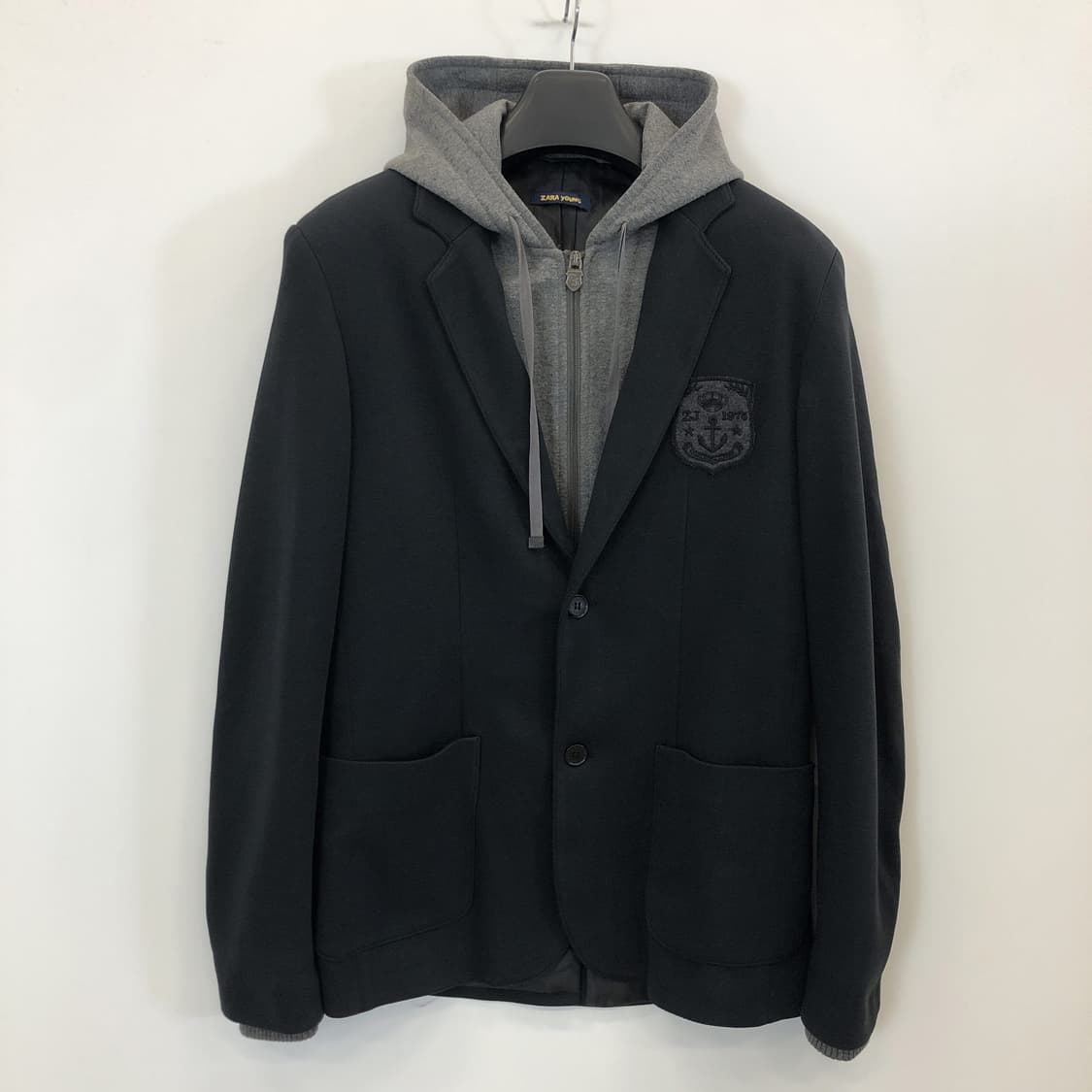 자라 후드 레이어드 져지자켓 L 상품이미지1