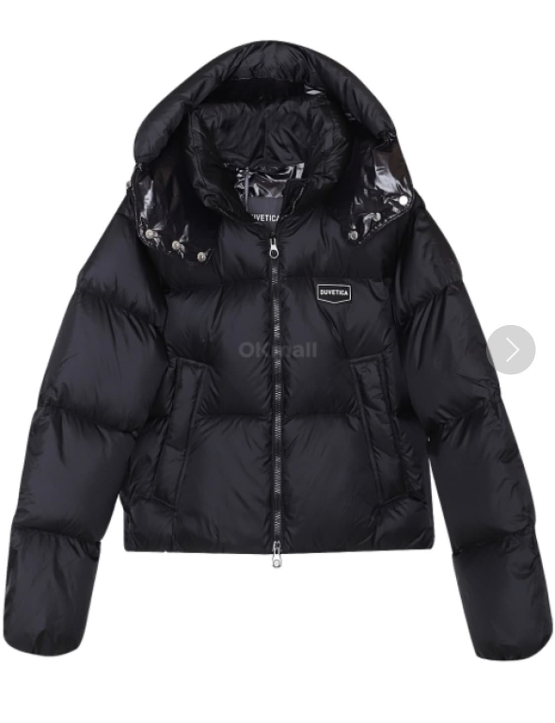 듀베디카 디아데마 블랙 크롭 패딩 IT42 상품이미지1