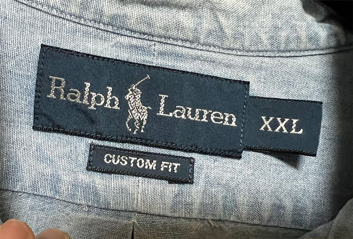 POLO 폴로 남자 샴브레이셔츠 데님 춘추 XL 105-110 상품이미지3