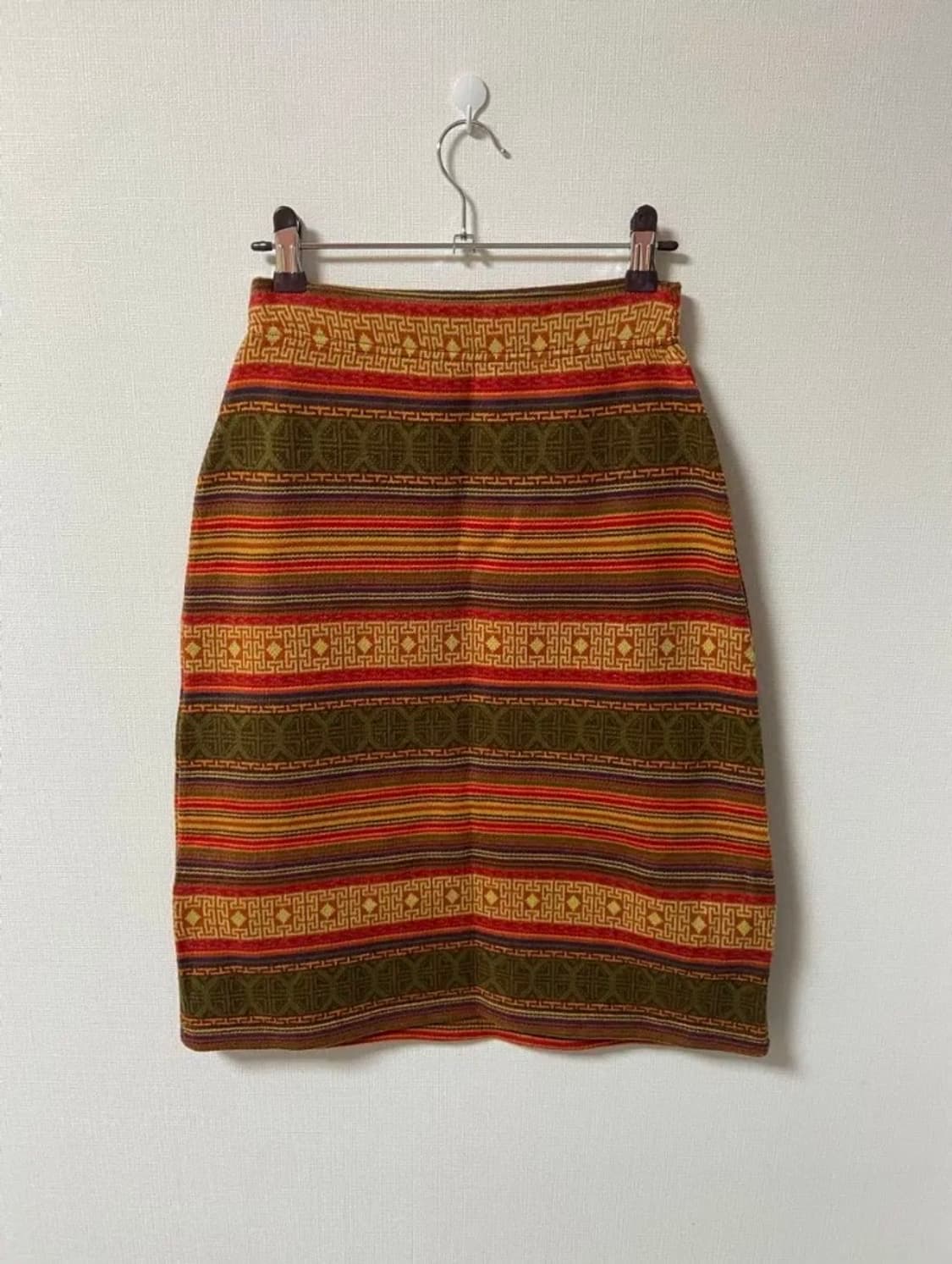 빈티지 모리걸 보헤미안 니트 스커트 상품이미지1