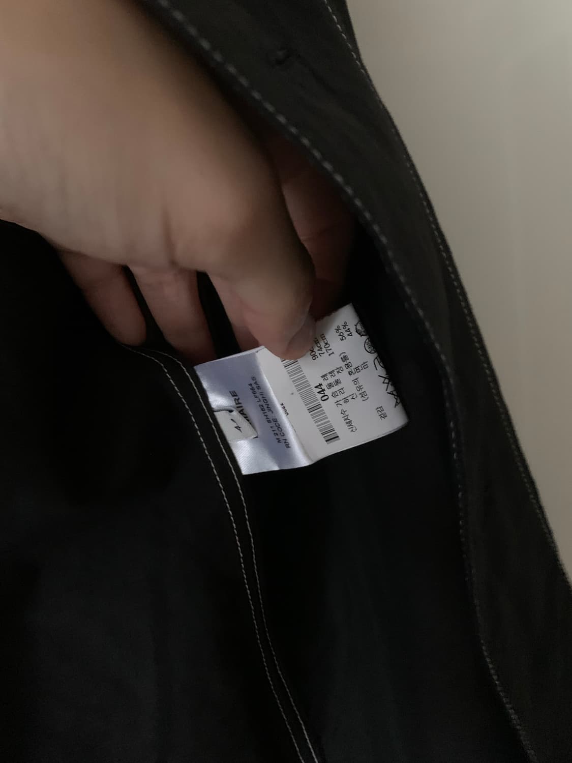 르메르 블랙 스티치 반팔 셔츠 44 상품이미지2