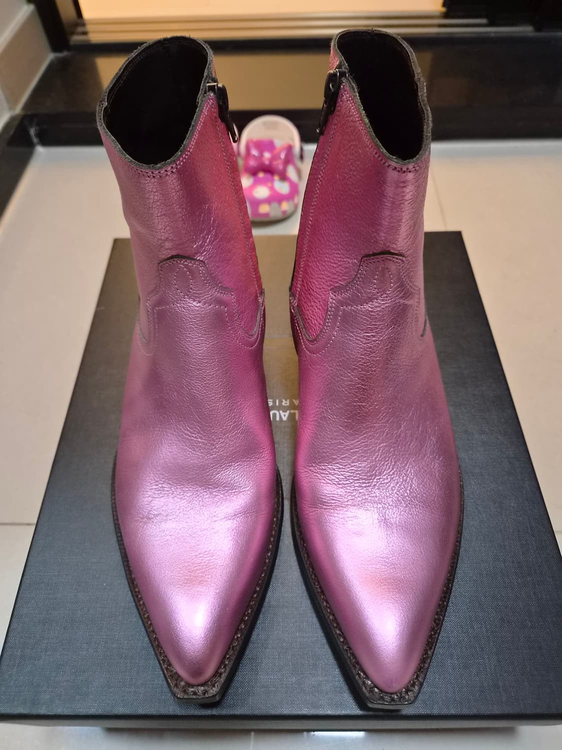 생로랑 아카이브 런웨이 웨스턴 부츠 유일매물 상품이미지3