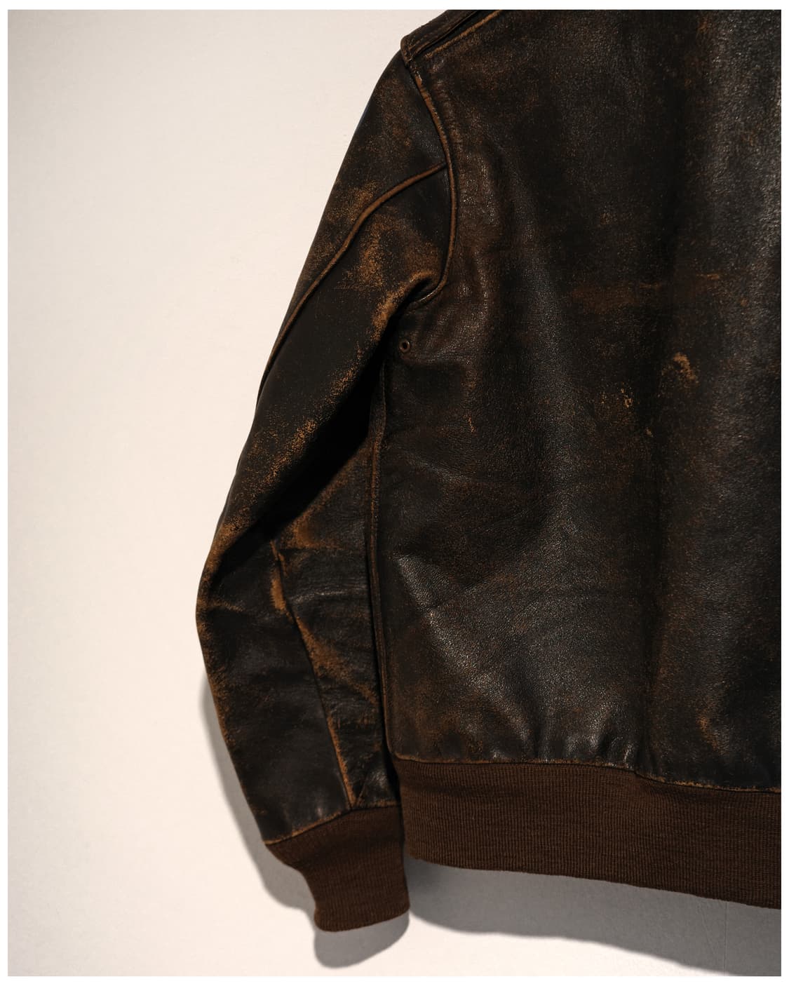 리얼맥코이 A-2 레더 자켓 36사이즈 (추천 44-55) 상품이미지8