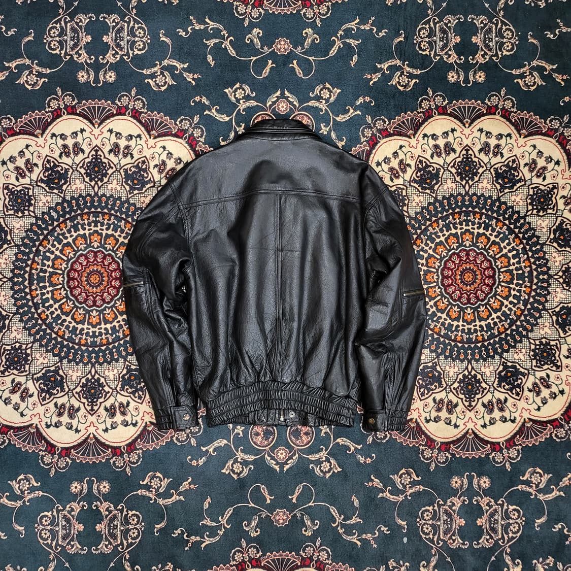 90s Japan 레더 자켓 (M) 상품이미지6