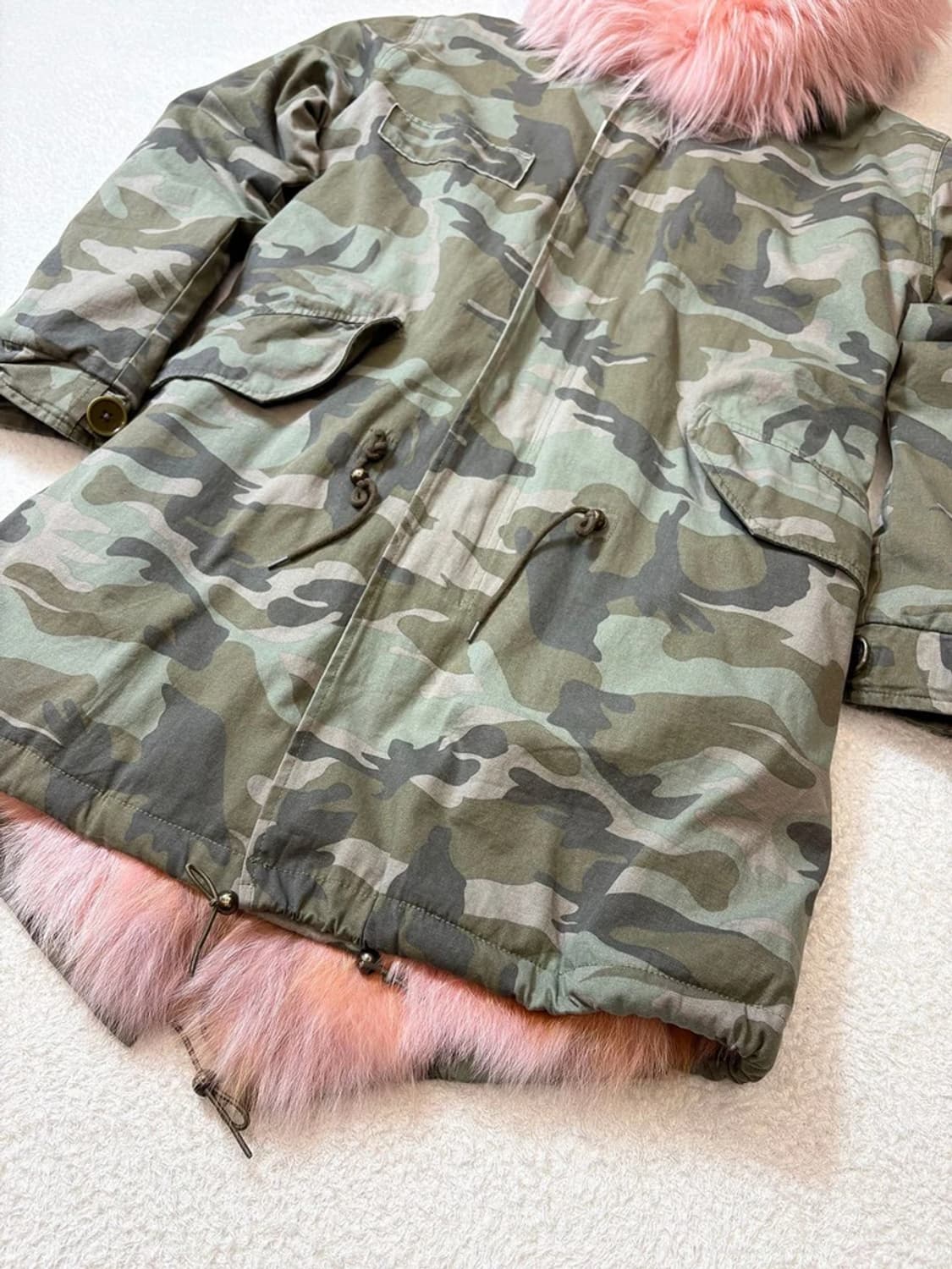 미스터앤미세스 밀리터리 코럴 코요테 퍼 사파리 야상 pn6170 상품이미지5