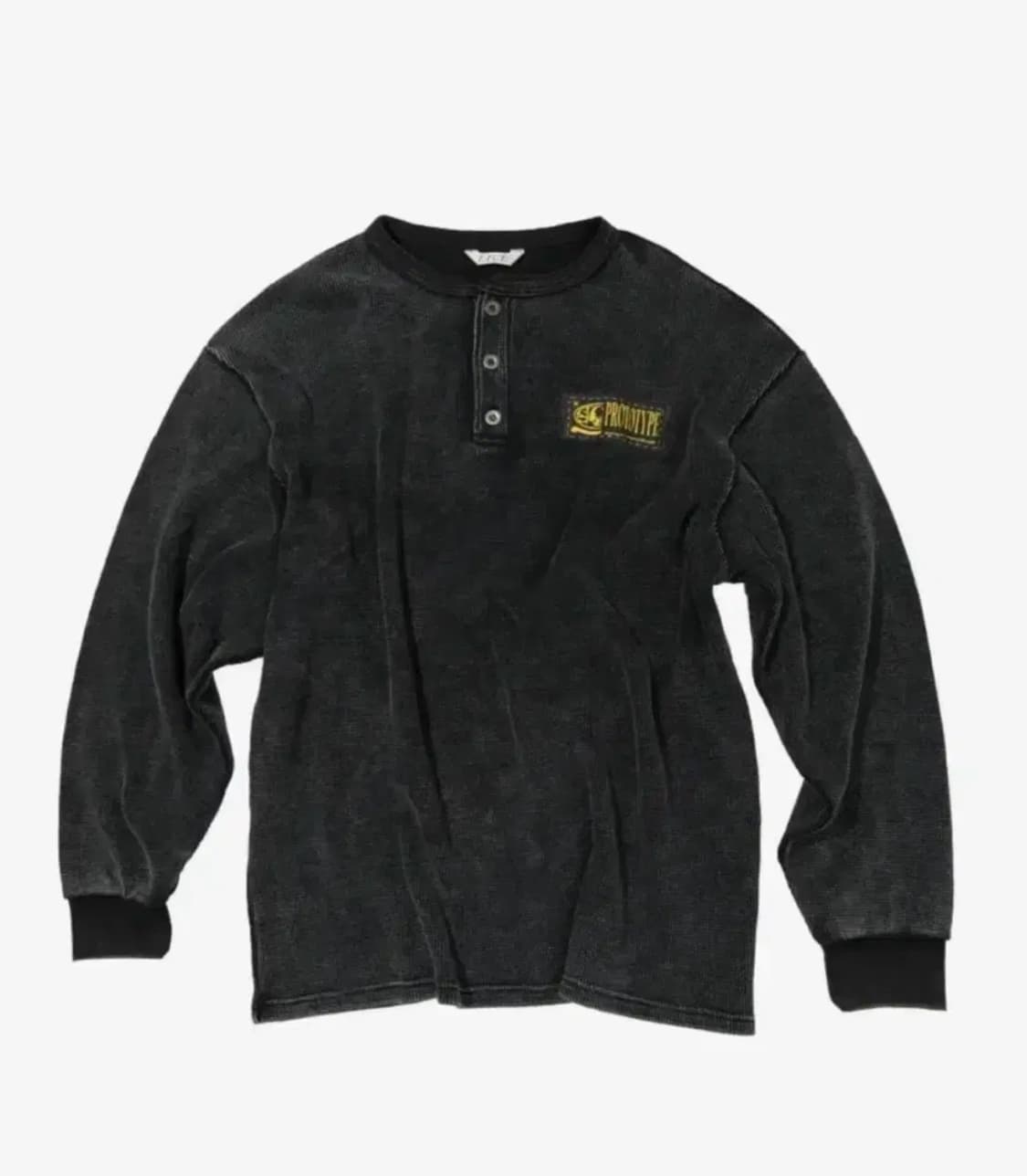 ETCE 프로토타입 헨리넥 와플 니트 옐로우(L) 상품이미지1