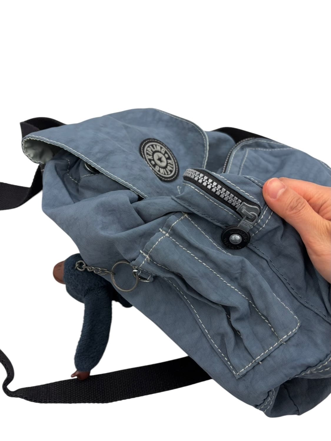 키플링 복조리 백팩 가방 스카이블루 상품이미지8