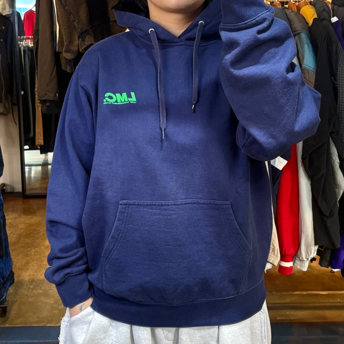 LMC 딥블루 후드 상품이미지1