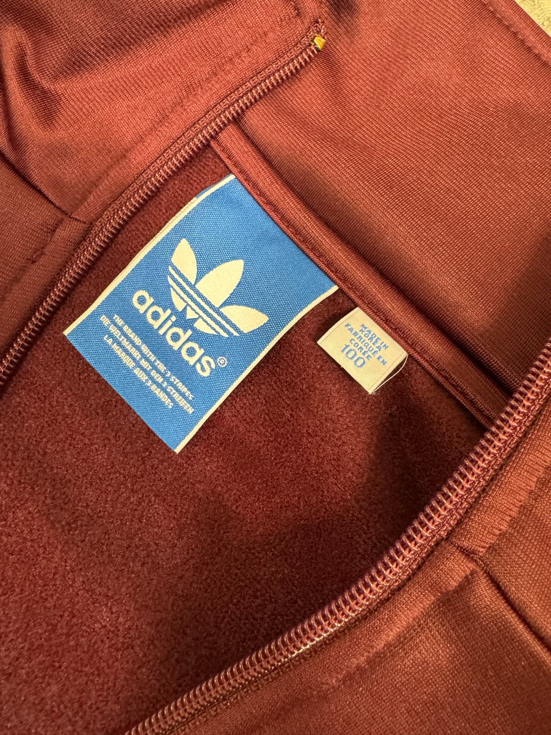 아디다스 버건디 져지(L) 상품이미지2