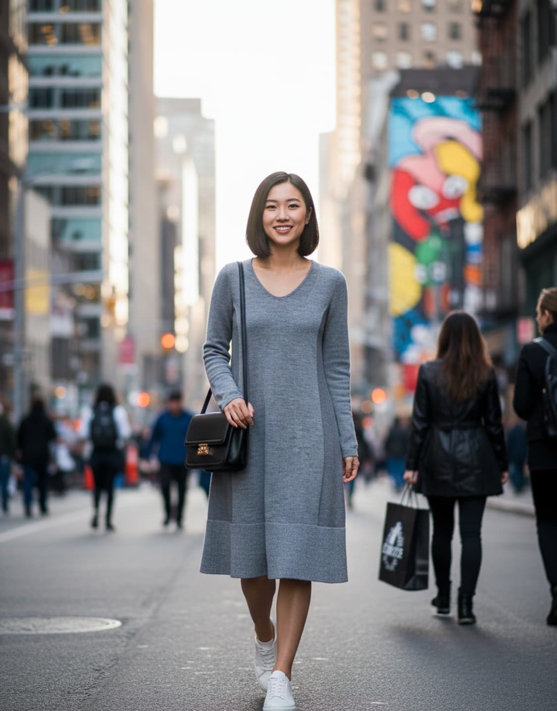 시스템 여성 니트원피스  상품이미지2