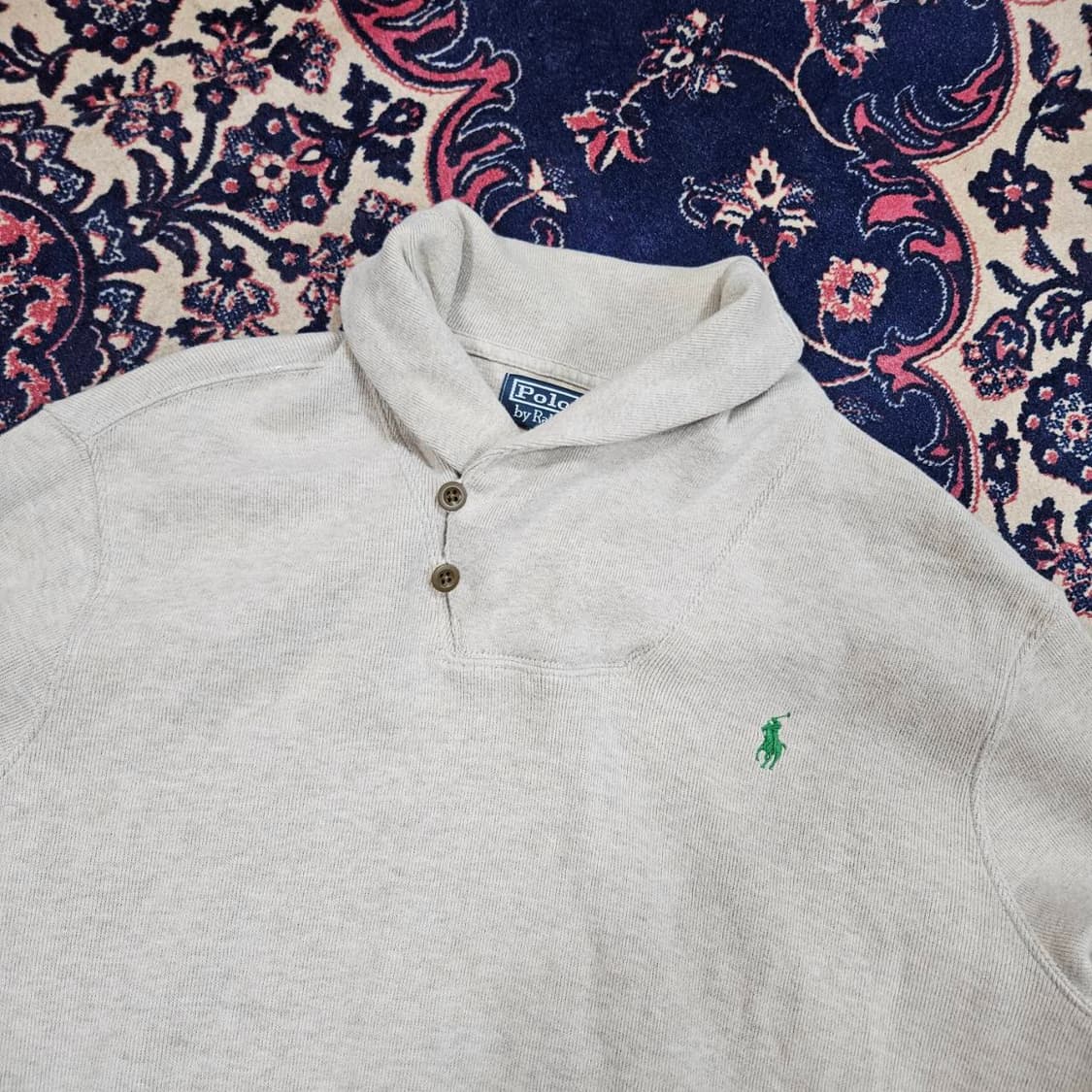 폴로랄프로렌 더블 숄카라 멜란지
니트 스웨터
 상품이미지1