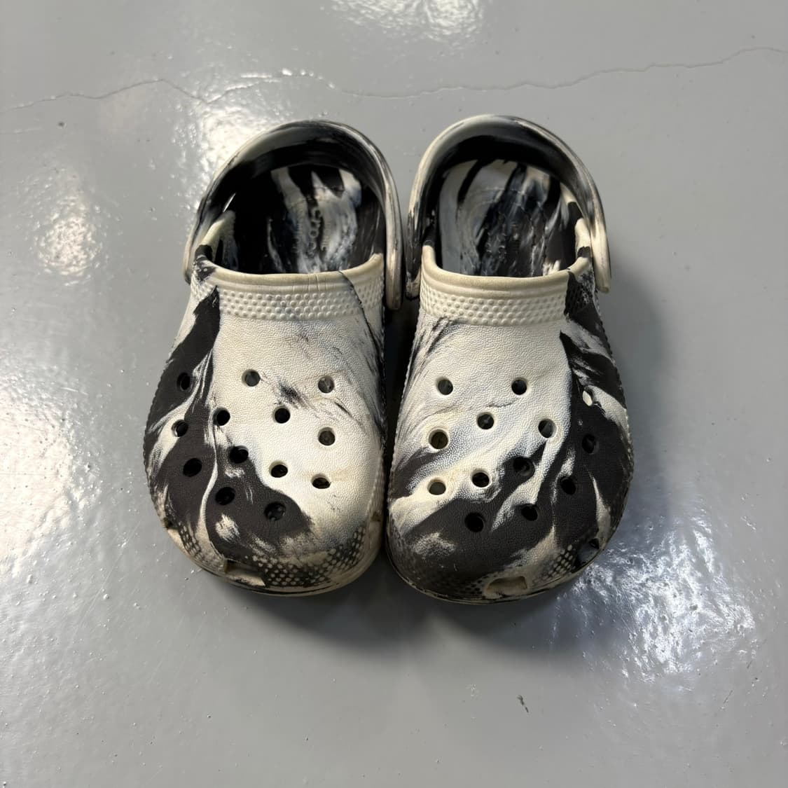 9 크록스 키즈 클래식 마블 슬리퍼 0406J 상품이미지2