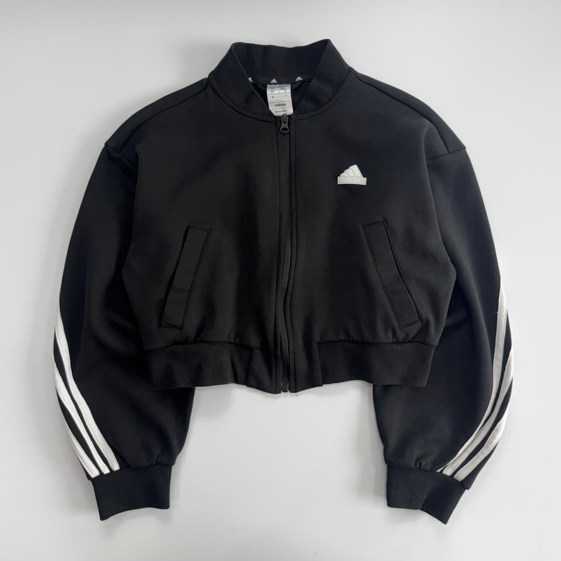 Adidas 아디다스 삼각로고 백 트랙탑 블랙 집업 상품이미지3