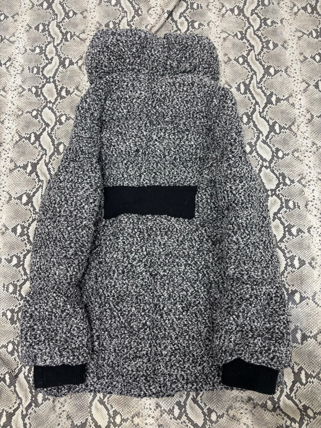 [Heather]Y2K Black&Grey Long Padding 상품이미지9