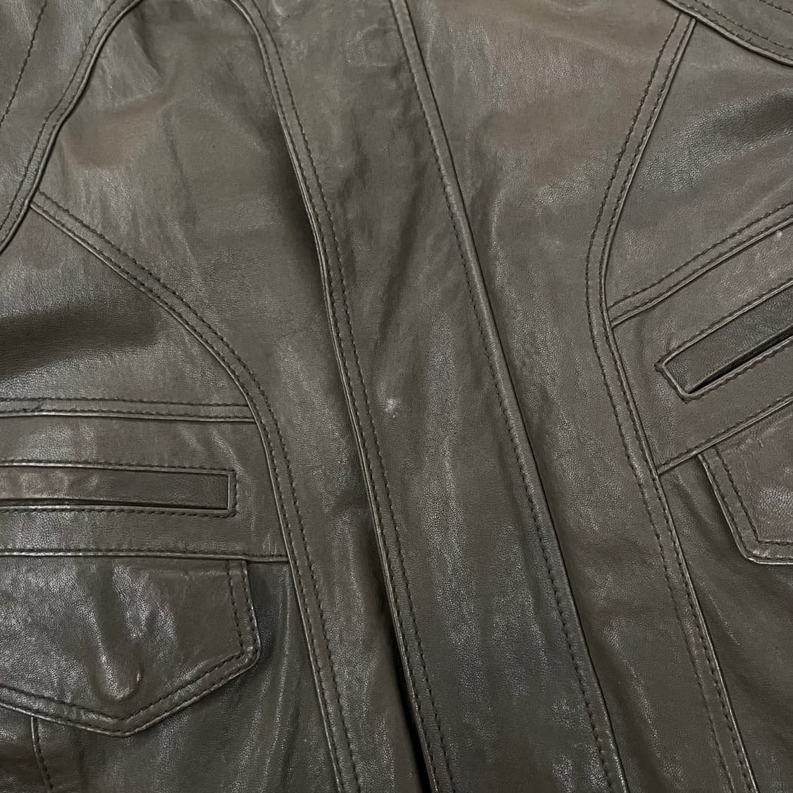 [정품/L] 게스 양가죽 램스킨 자켓 b15 상품이미지5