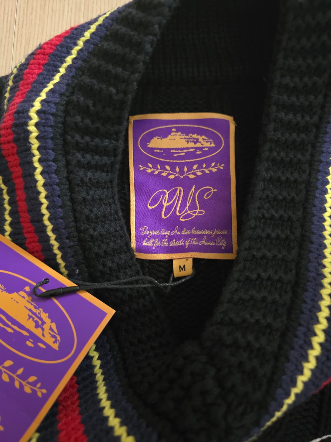 코르테이즈 윔블던 케이블 니트 스웨터 블랙 M 상품이미지5