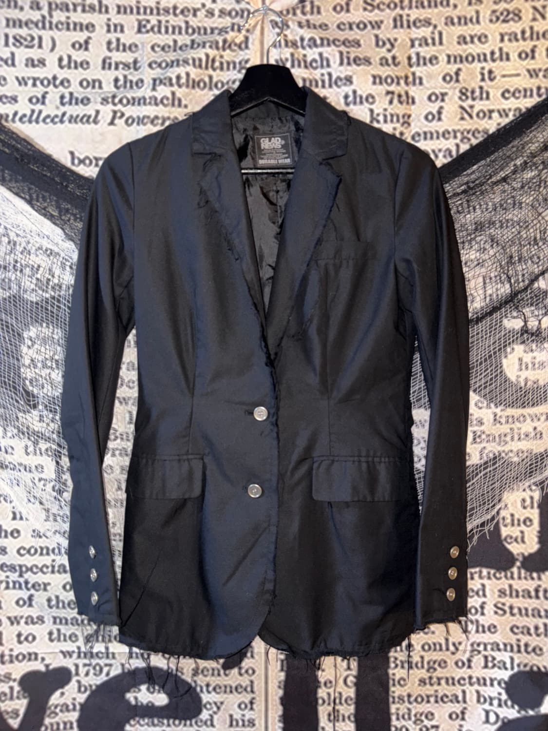 Glad news skull print detail jacket 상품이미지1