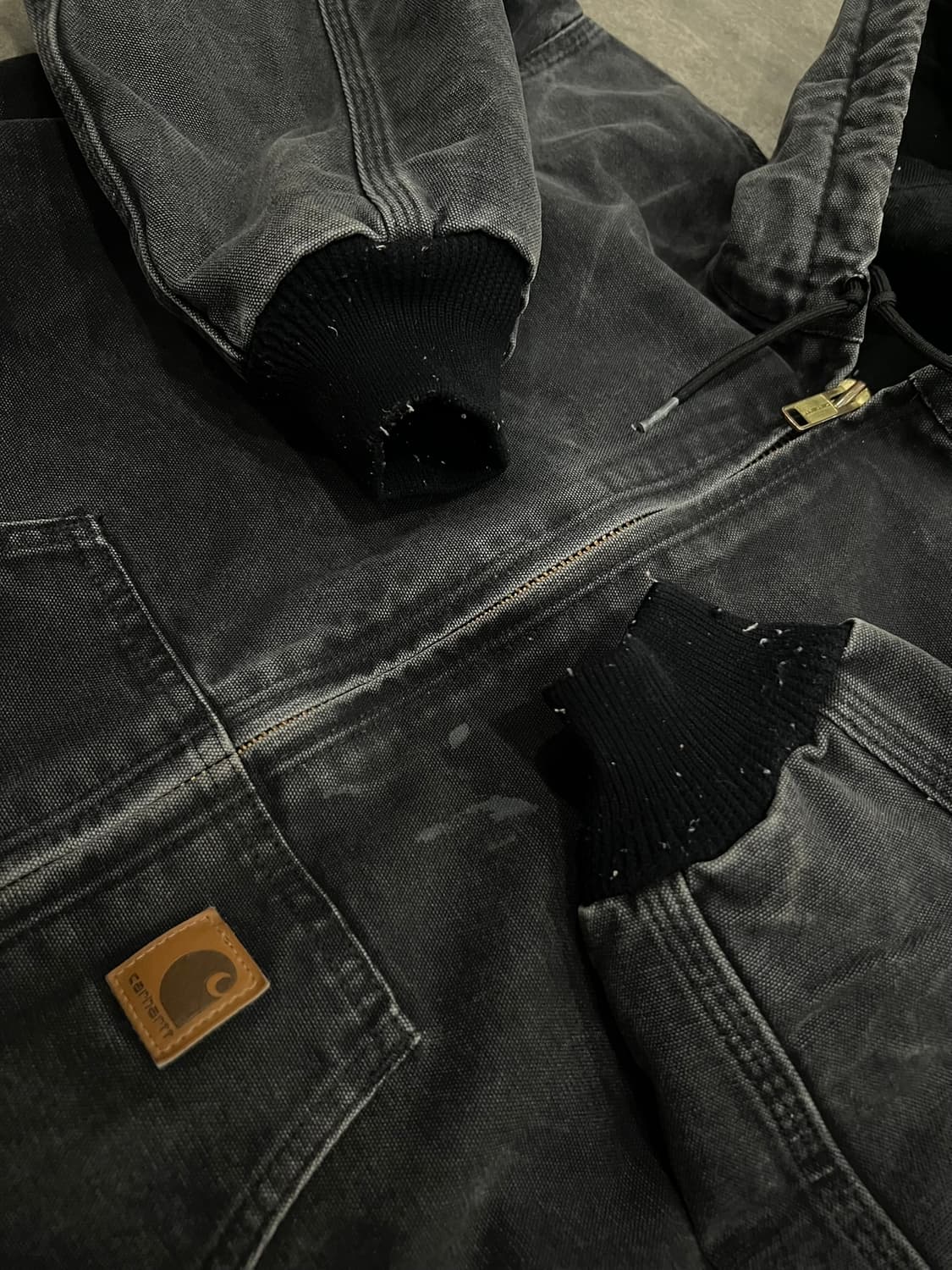 (M) 칼하트 덕 액티브 후드자켓 J130 BLK 블랙 상품이미지7