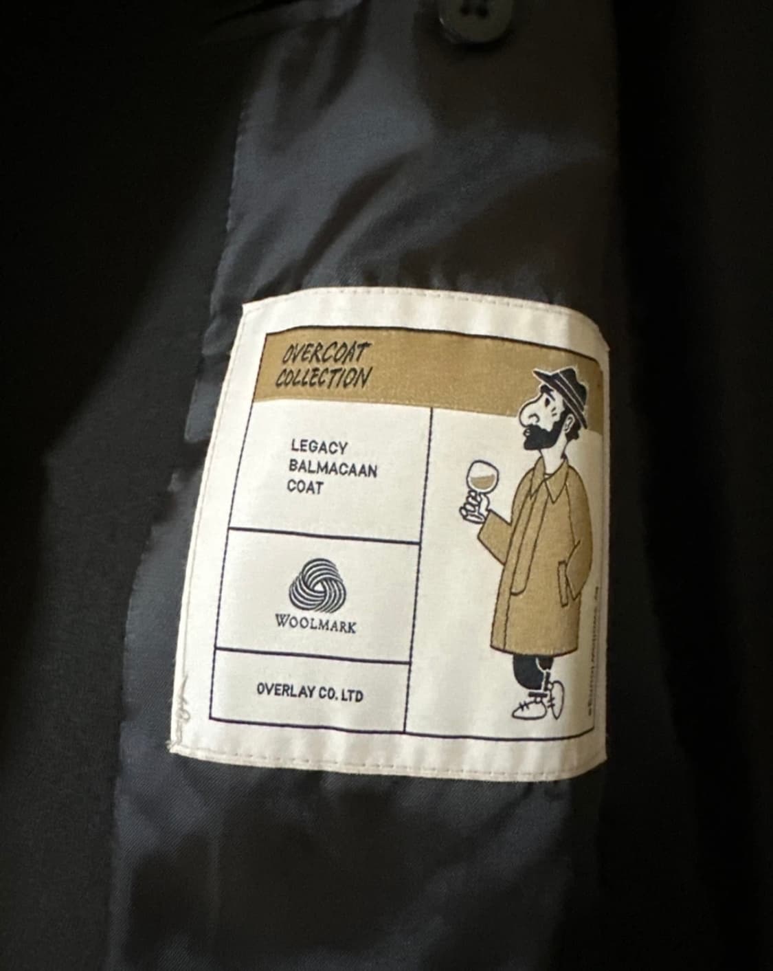 (1사이즈)어나더오피스 레거시 발마칸 코트(차콜 브라운) 상품이미지3