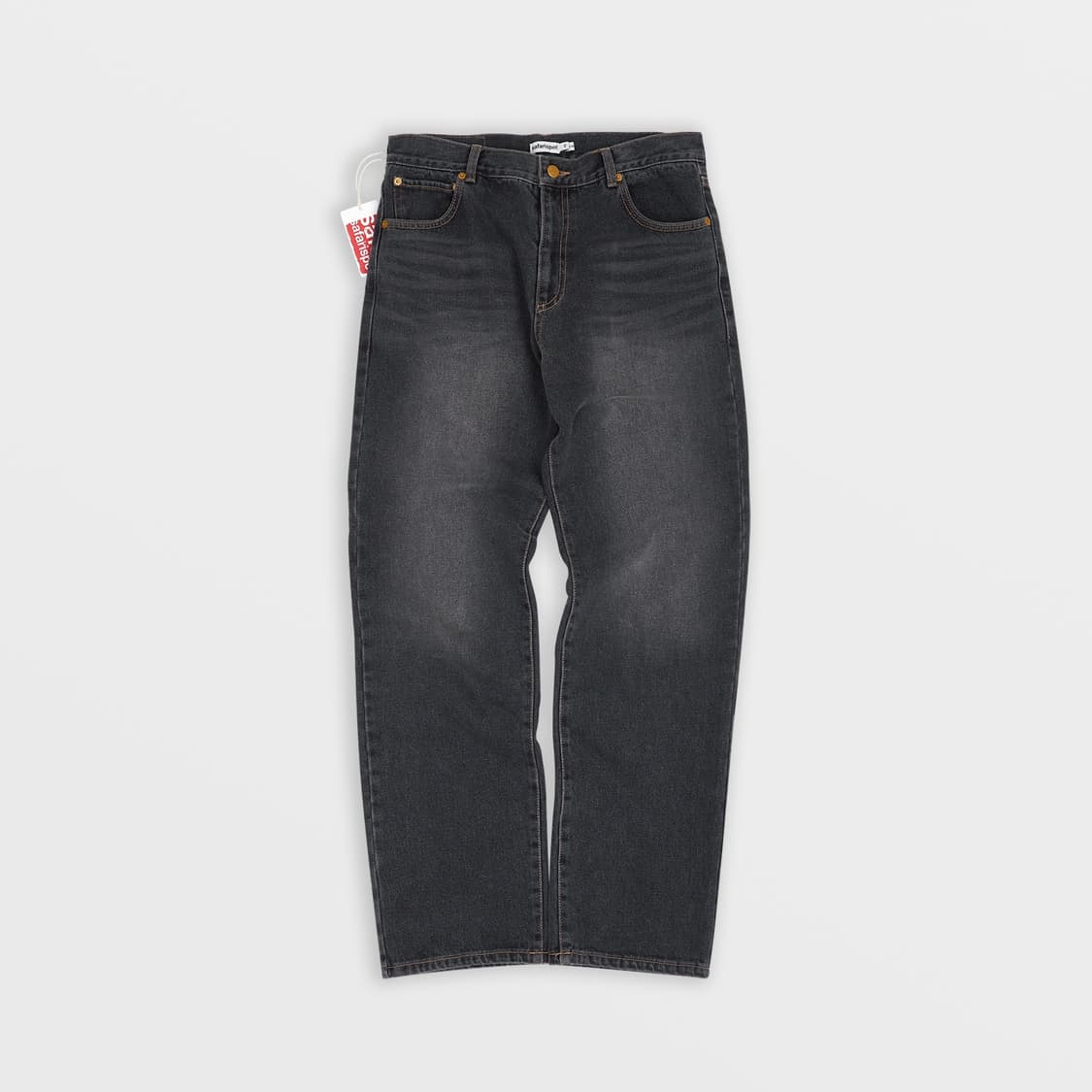 Authentic Loose Straight Jeans (Black) 상품이미지1