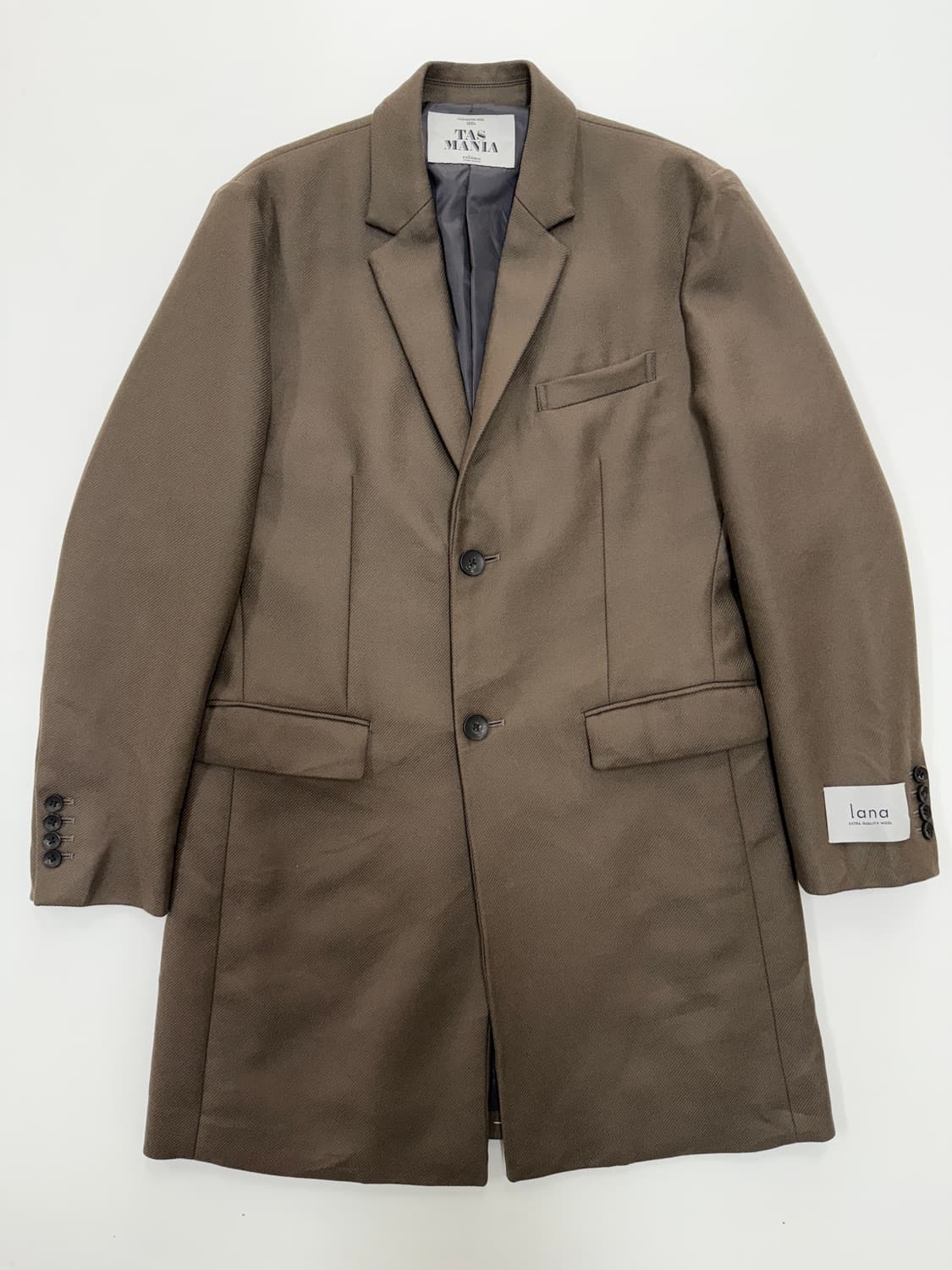 Tas mania 울100 브라운 롱코트 상품이미지1