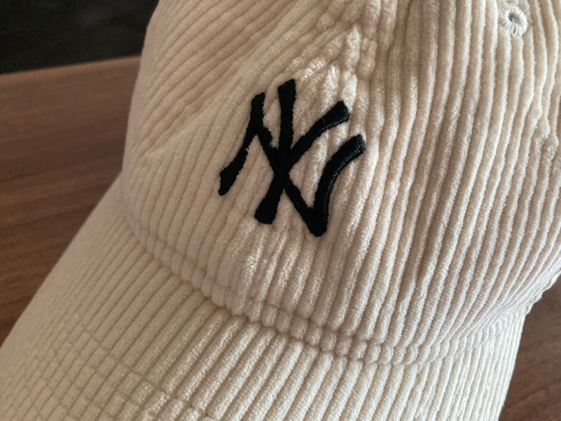 뉴에라 캡모자 아이보리 코듀로이 볼캡 상품이미지2