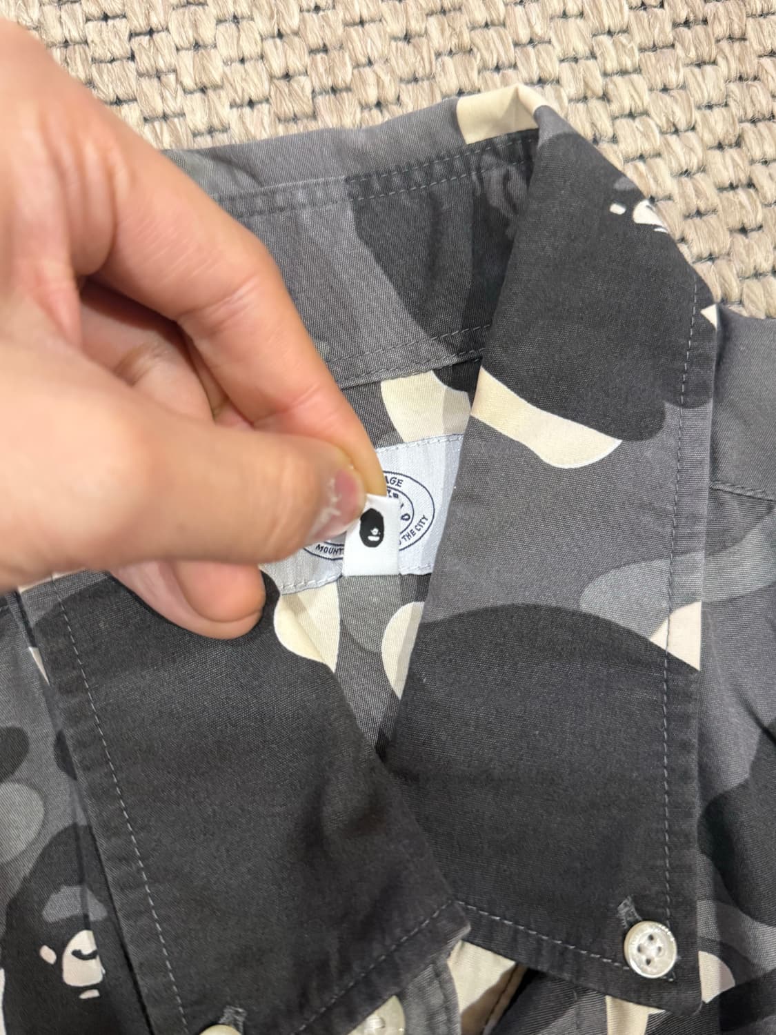 베이프 시티카모 BD 셔츠 L사이즈 상품이미지5