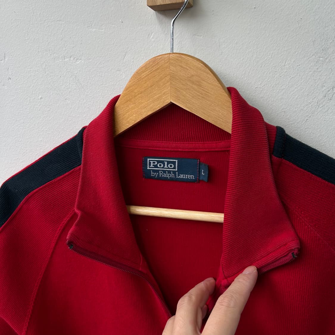 16586 - 폴로 랄프로렌 레드 니트 집업 상품이미지3