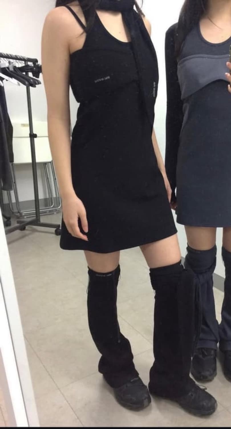 wsc 아카이브 레이어드 홀터넥 원피스 상품이미지5