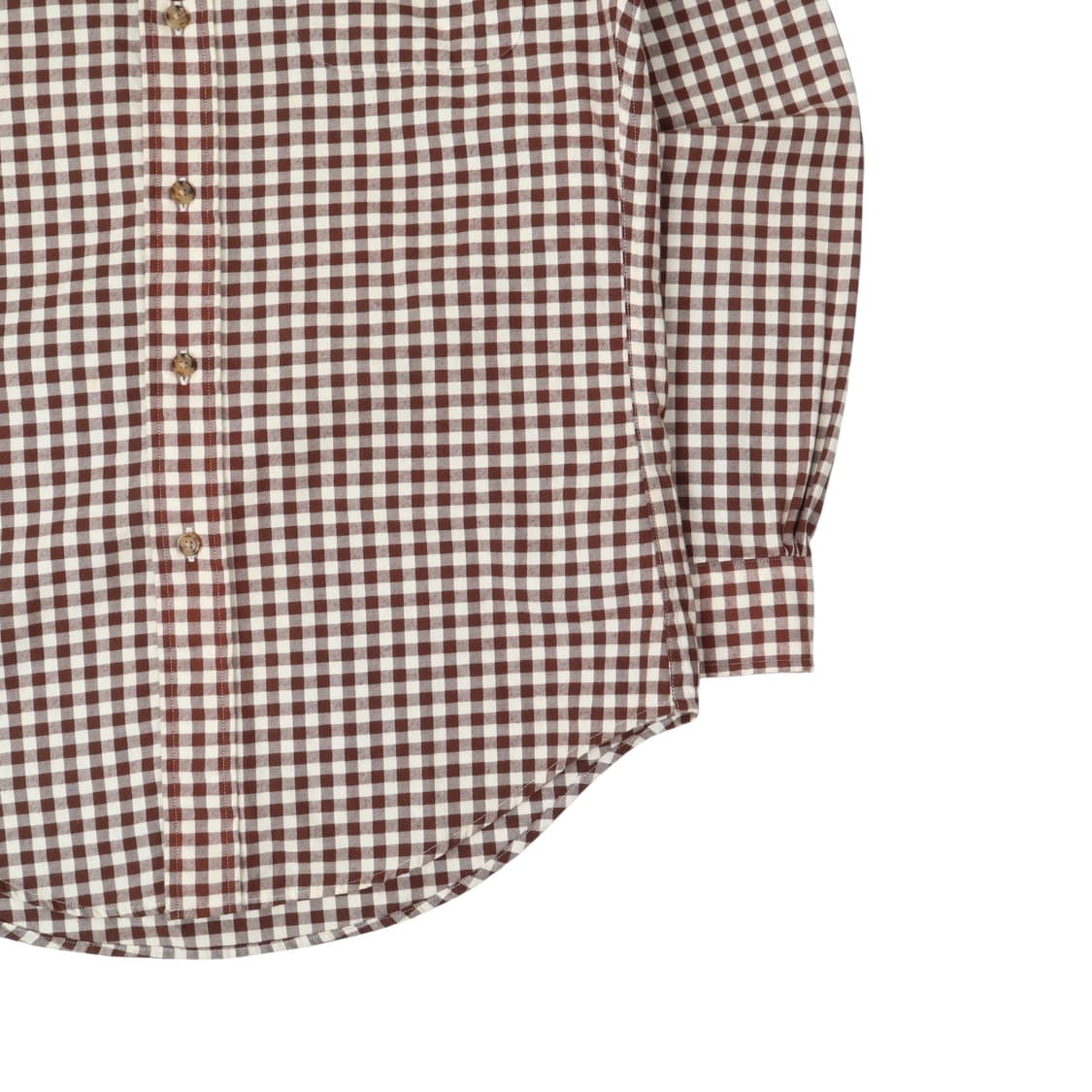 브룩스브라더스 브라운 체크 셔츠 상품이미지4