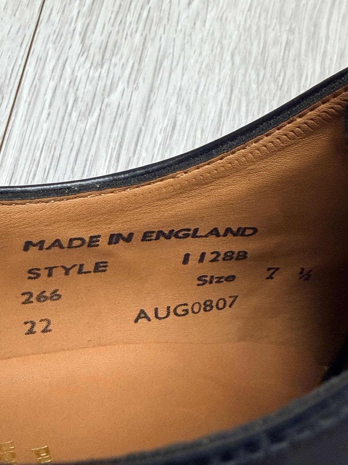 (새상품)샌더스 밀리터리 더비 슈즈 1128 (uk7.5,265) 상품이미지7