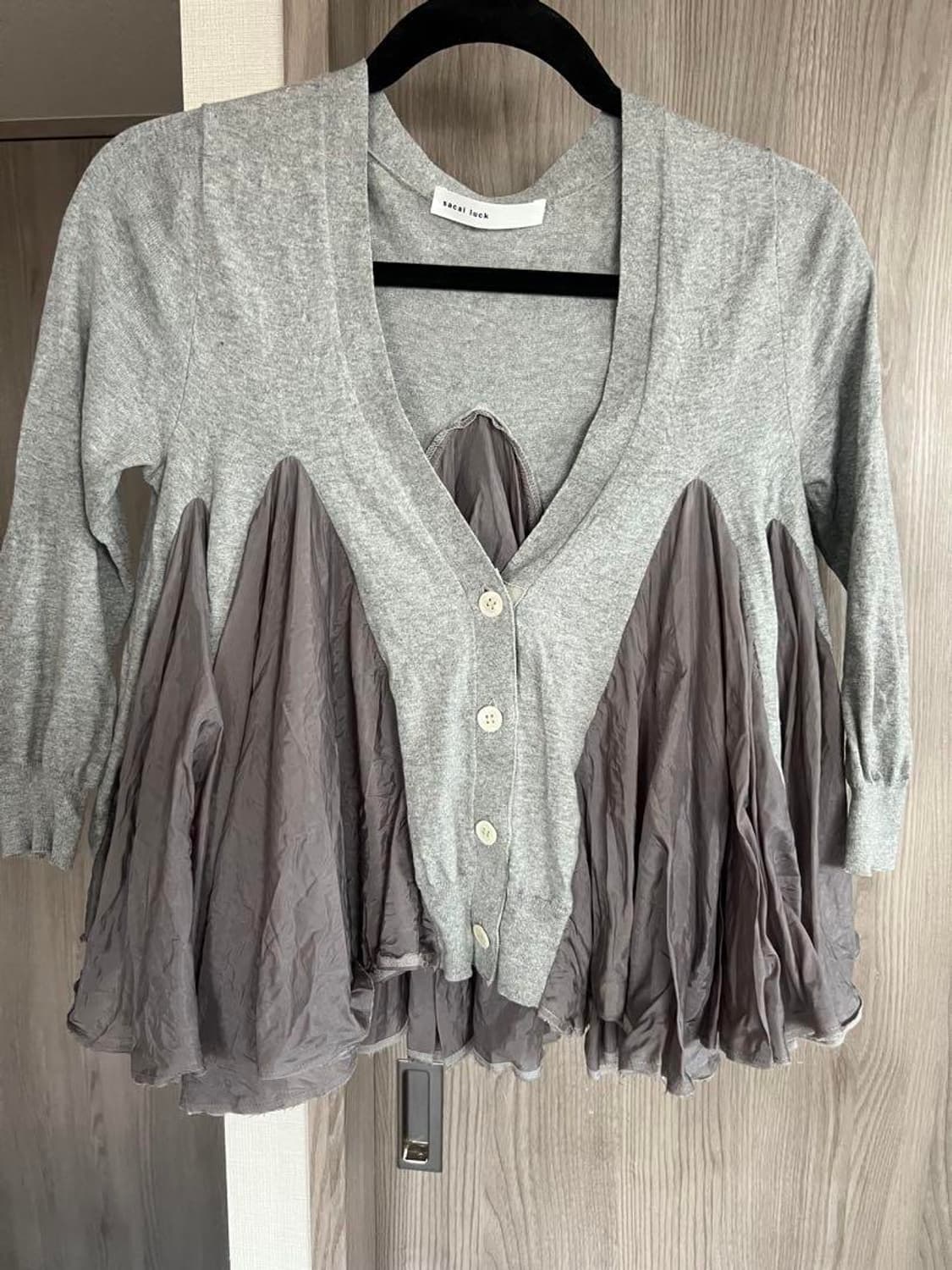 sacai luck 프릴 레이스 가디건 상품이미지1