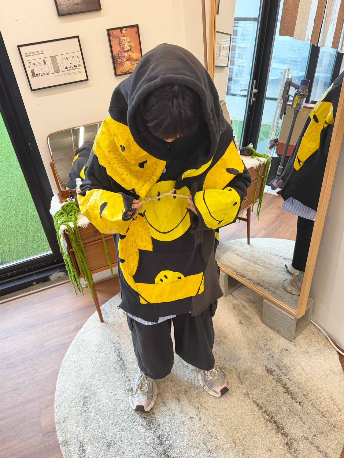 캐피탈 스마일 더블 후디 상품이미지5