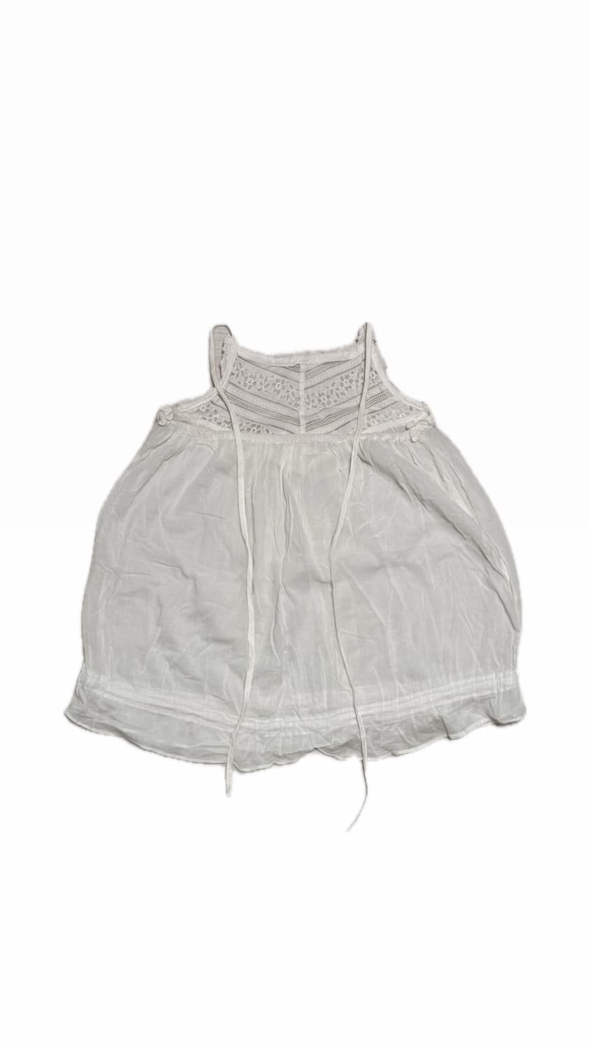 비치웨어 리본 프릴 레이스 홀터 나시 상품이미지2