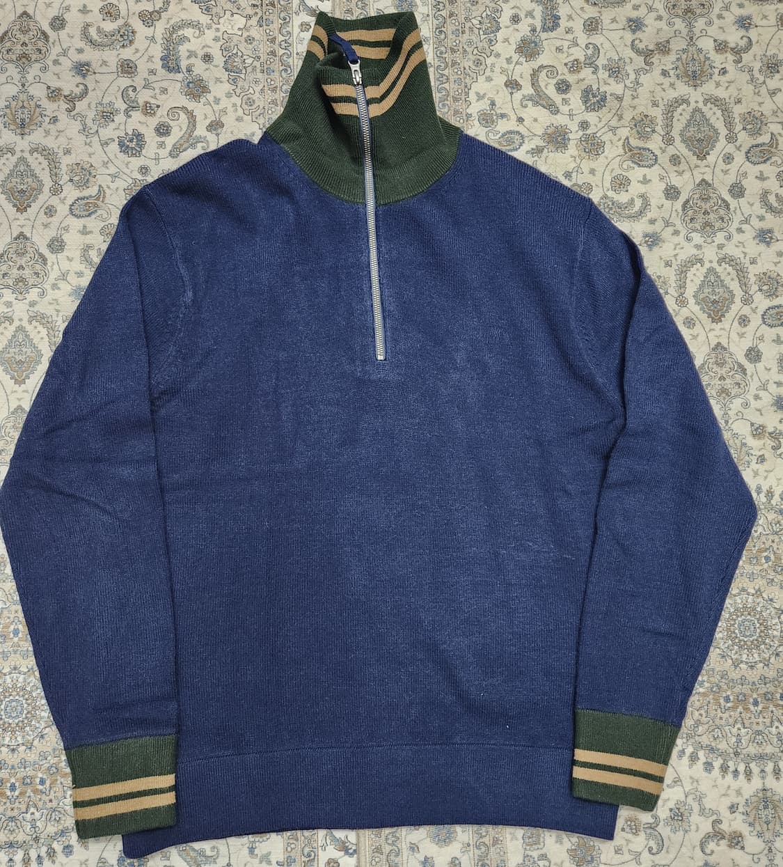 유니클로 X jw앤더슨 하프넥 니트집업 XL 상품이미지1