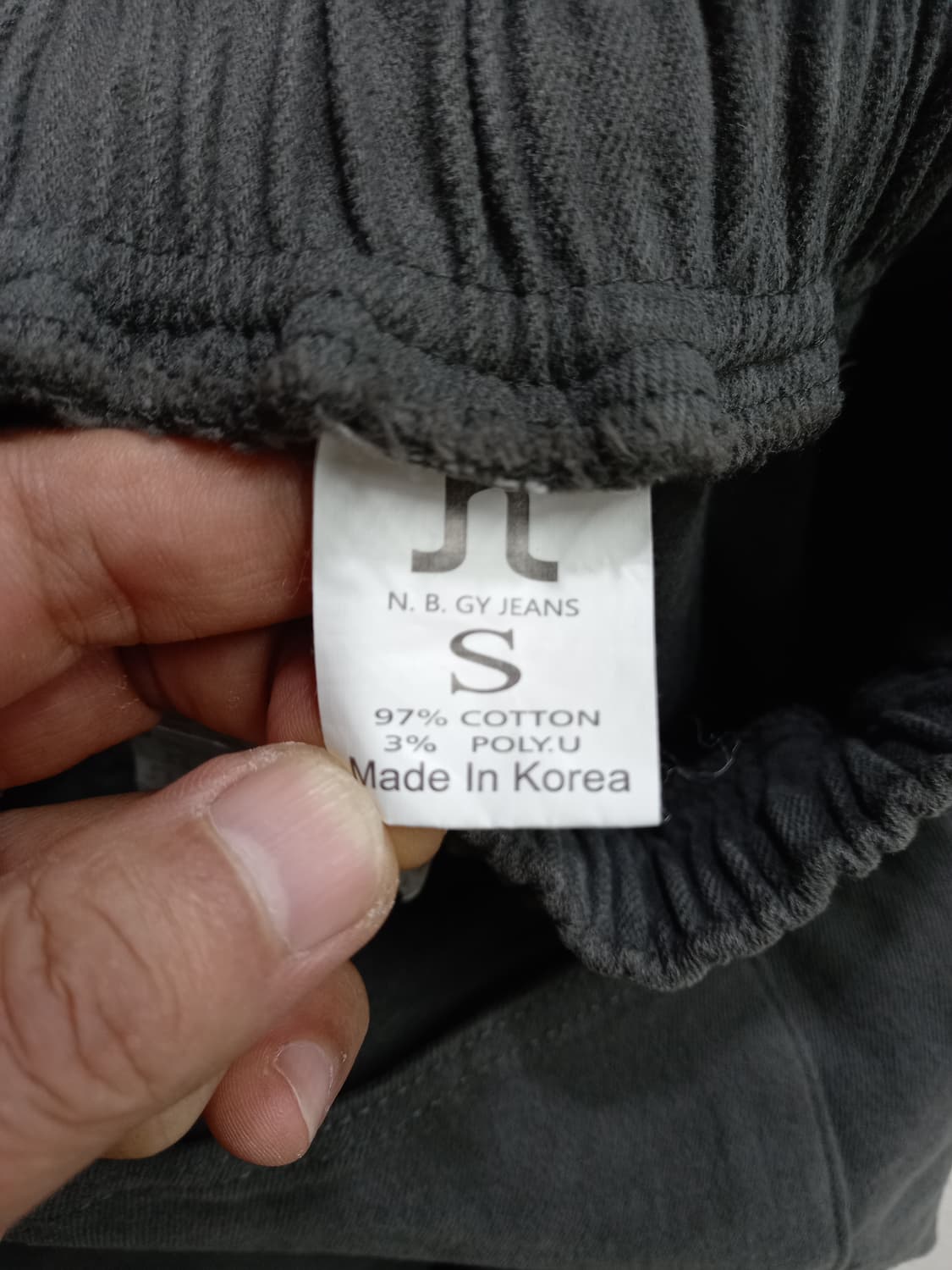 25 새상품 N.B.GY Kor 약기모 밴딩 스판 카고팬츠 25-285 상품이미지7