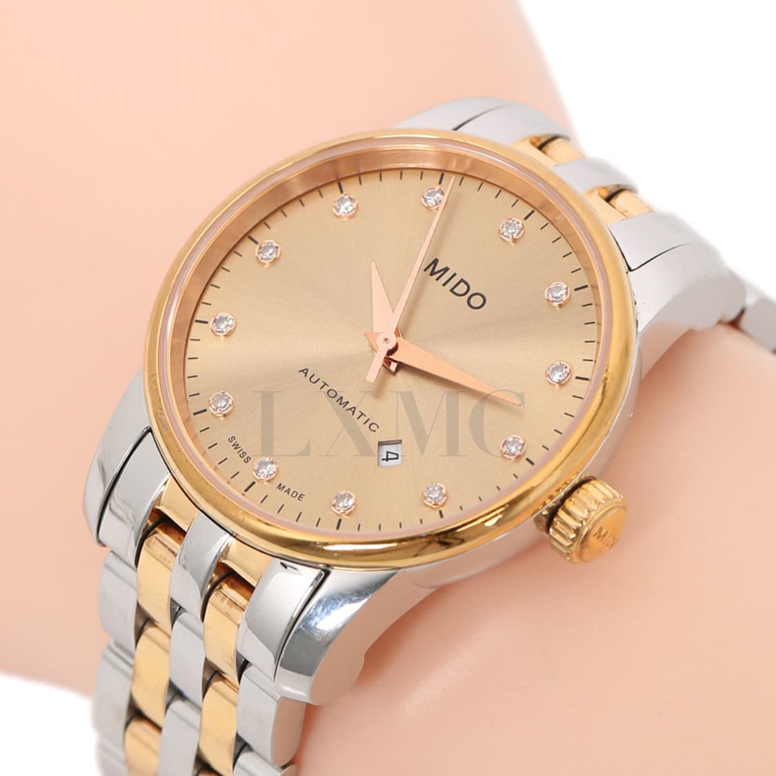 미도 바론첼리 콤비 워치 샴페인 다이아 시계 M7600 상품이미지10