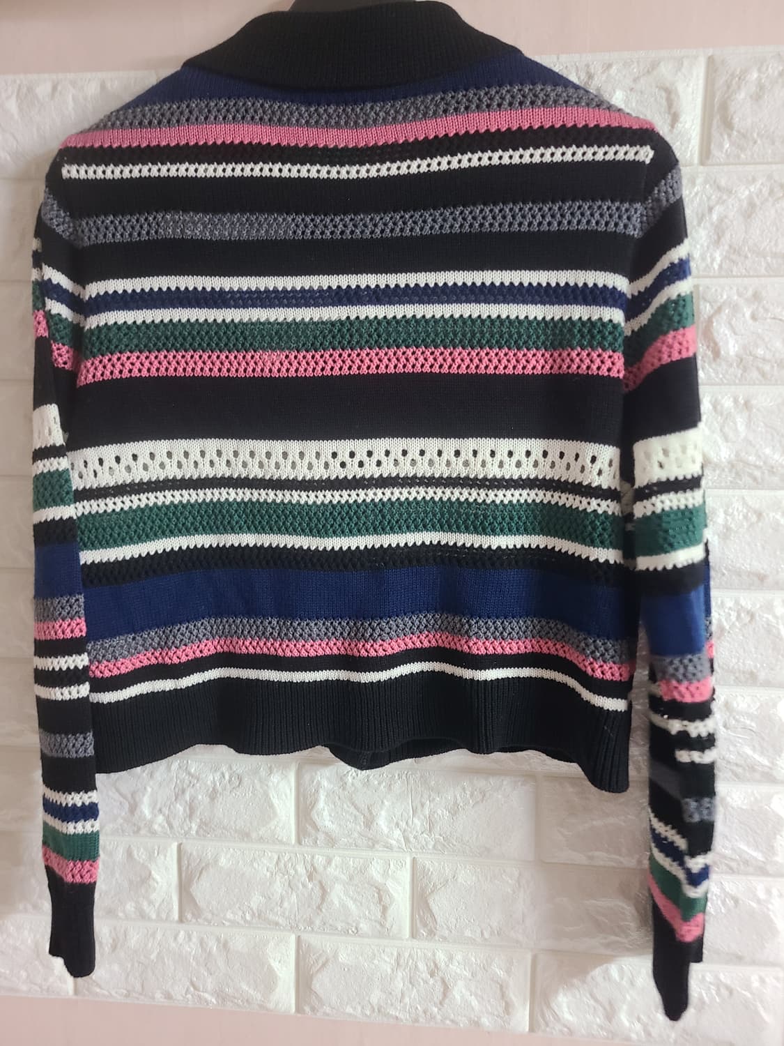 KUOSE 스트라이프 니트 가디건 M 상품이미지8