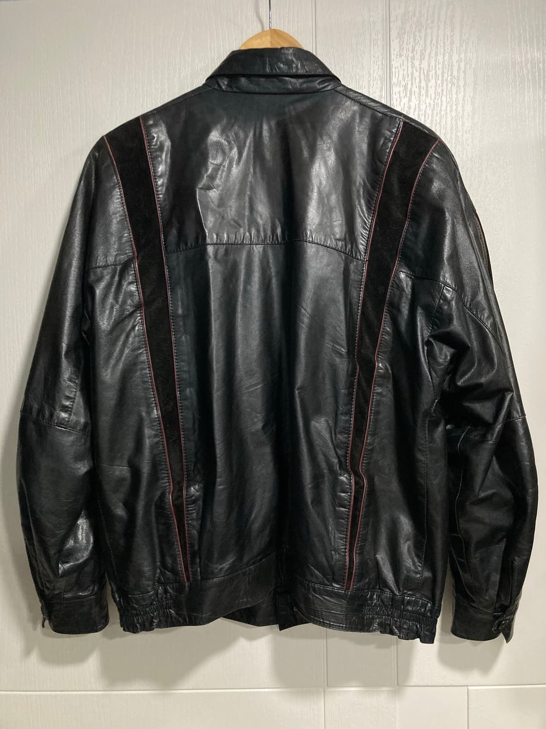 90s 레더 패널 자켓 상품이미지6