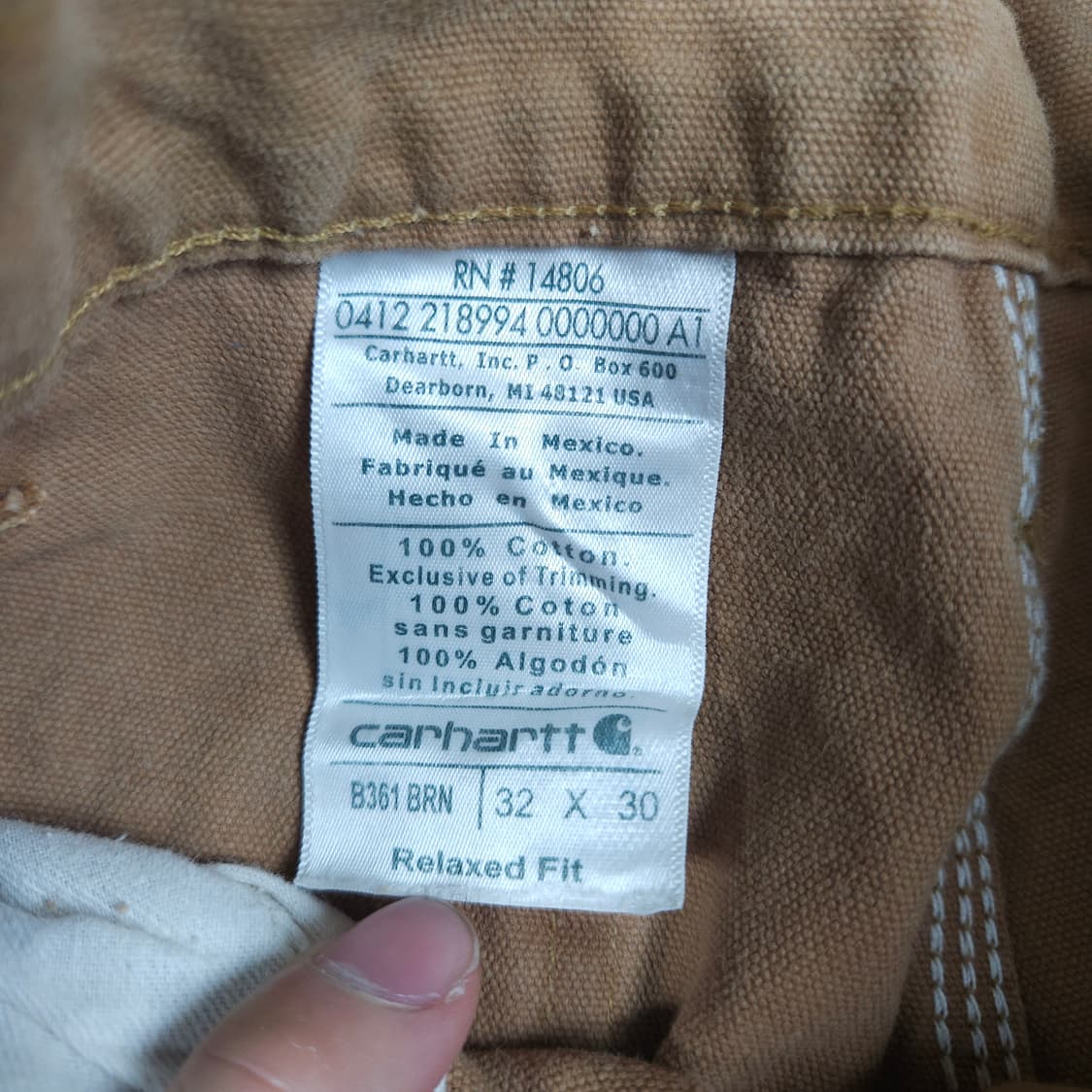 칼하트 더블니 빈티지 워크팬츠  상품이미지6