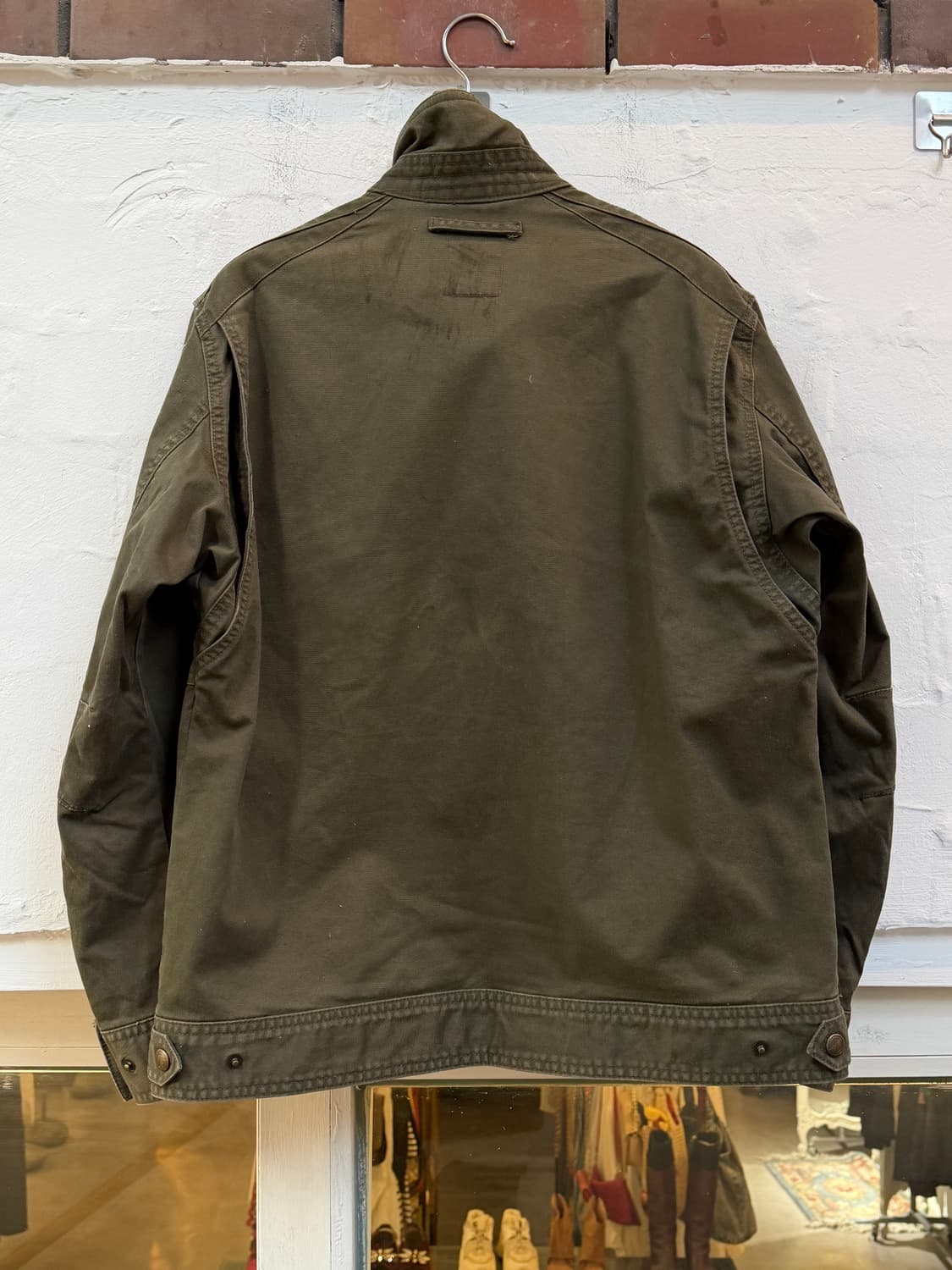 Rocky 유틸리티 카키 하이넥 크롭 워크 자켓 M 상품이미지6